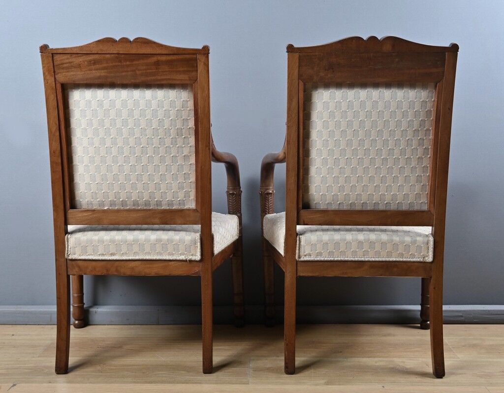 Paire de fauteuils, époque Empire – début XIXe