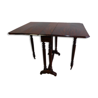 Louis philippe mahogany table with shutters of the nineteenth century