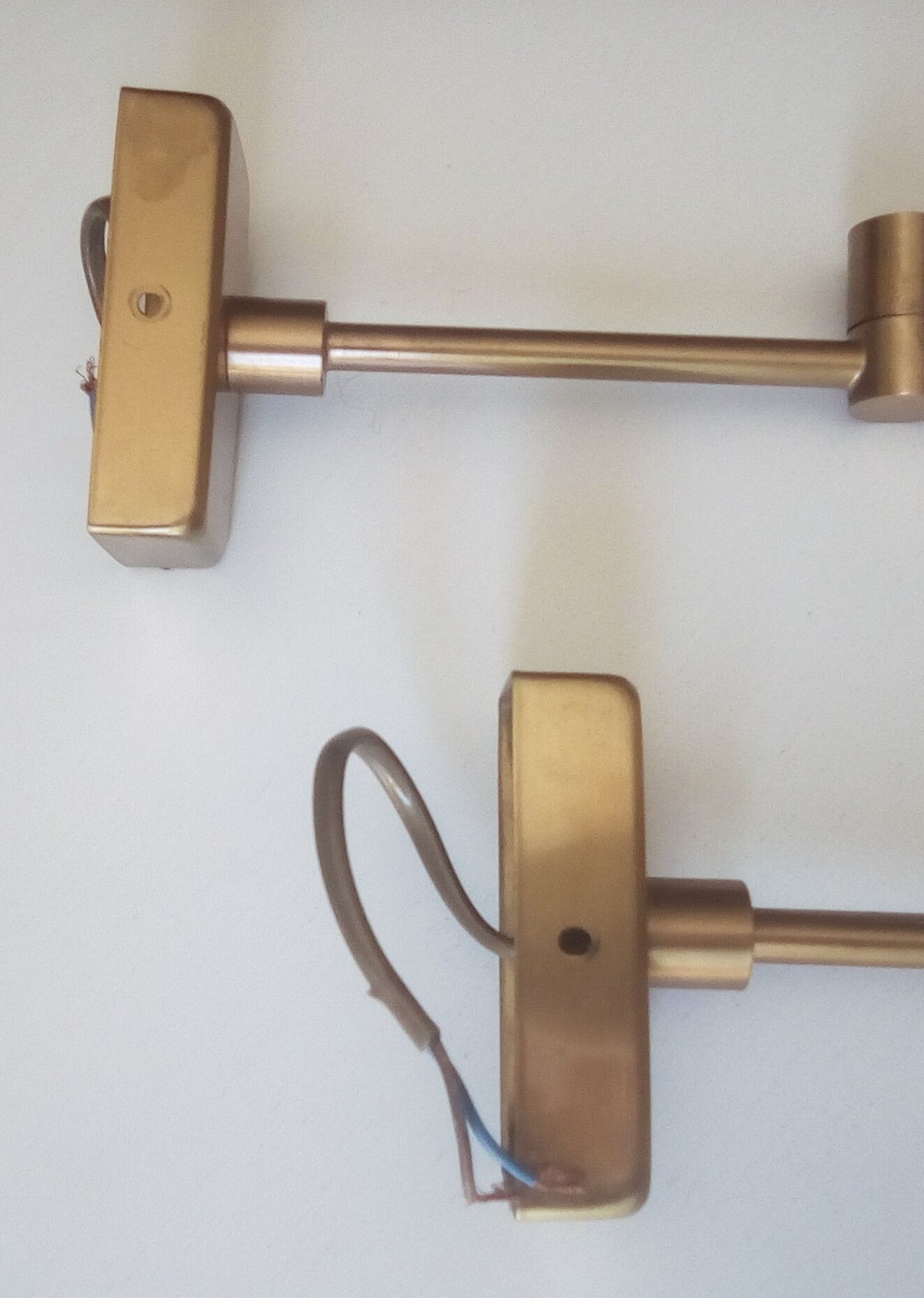 Pair of brass sconces 60/70s