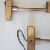 Pair of brass sconces 60/70s