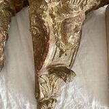 Baroque plaster corner consoles