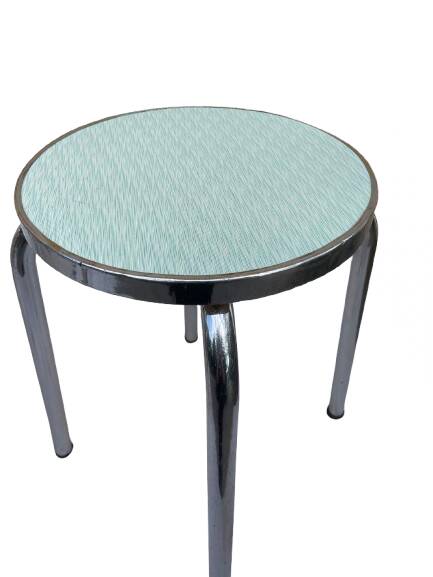 Formica and metal stool