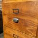 Furniture drawer binder with tambour cabinet France 1950
