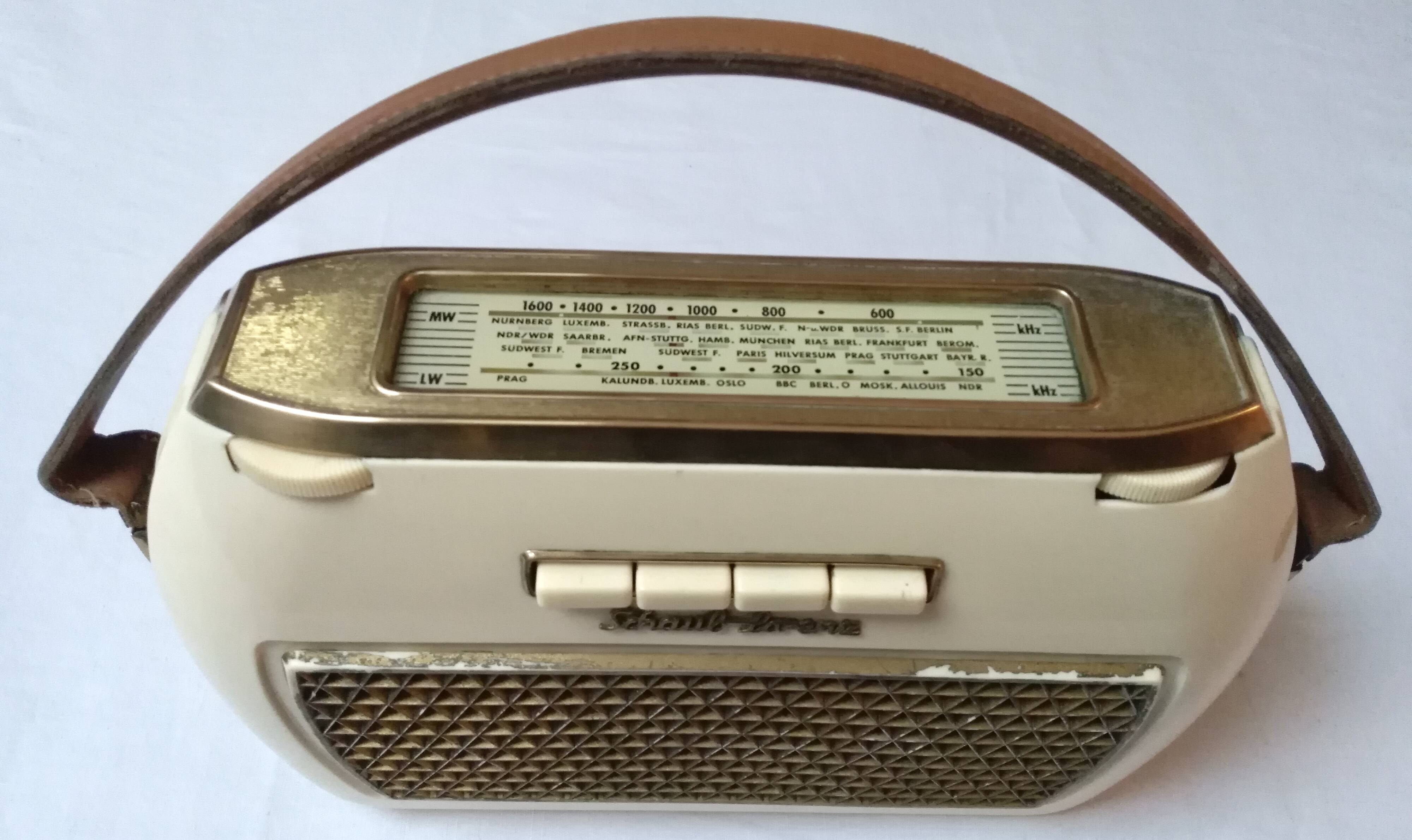 Portable radio schaub lorenz 1959