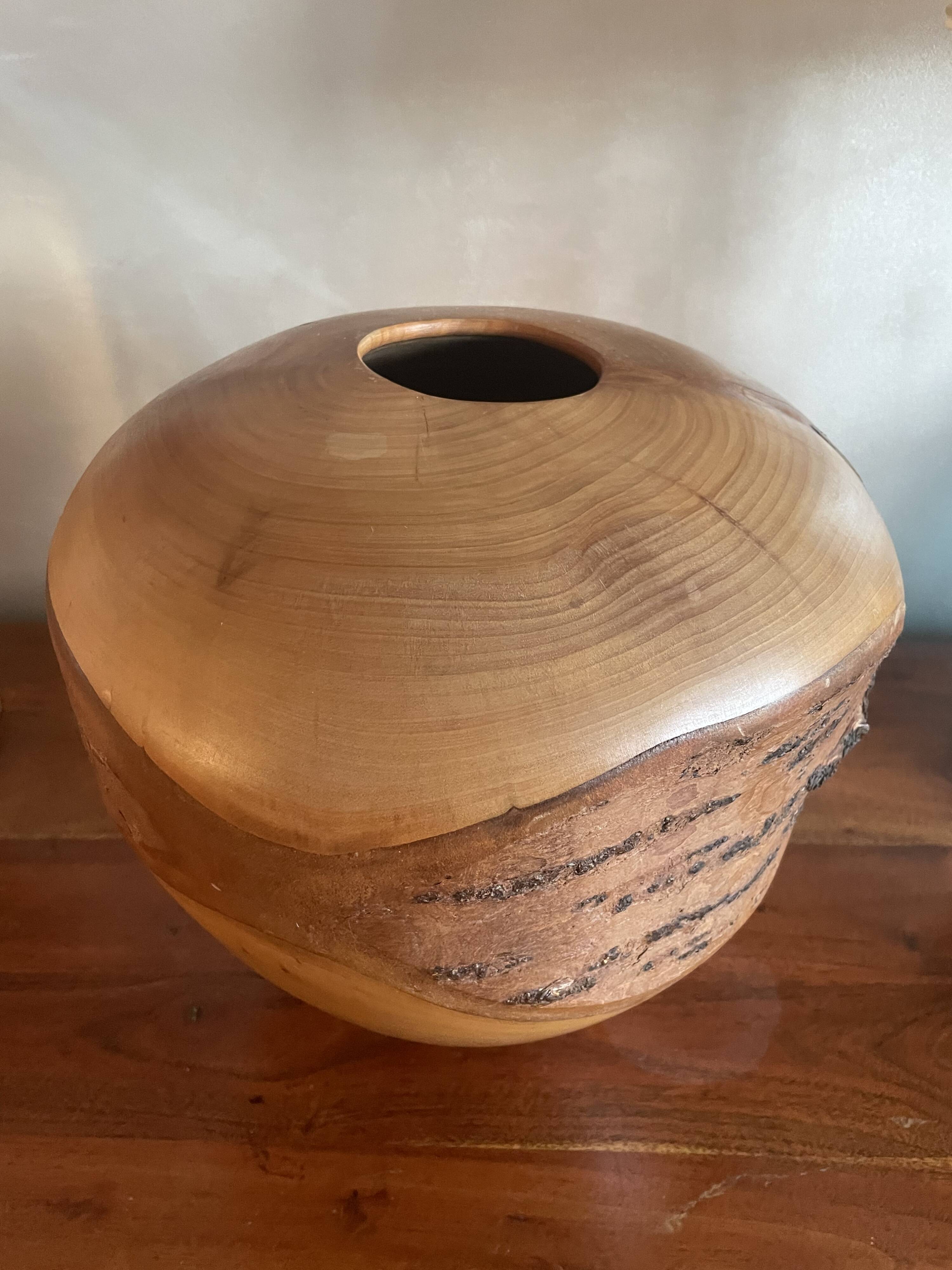 Wooden vase