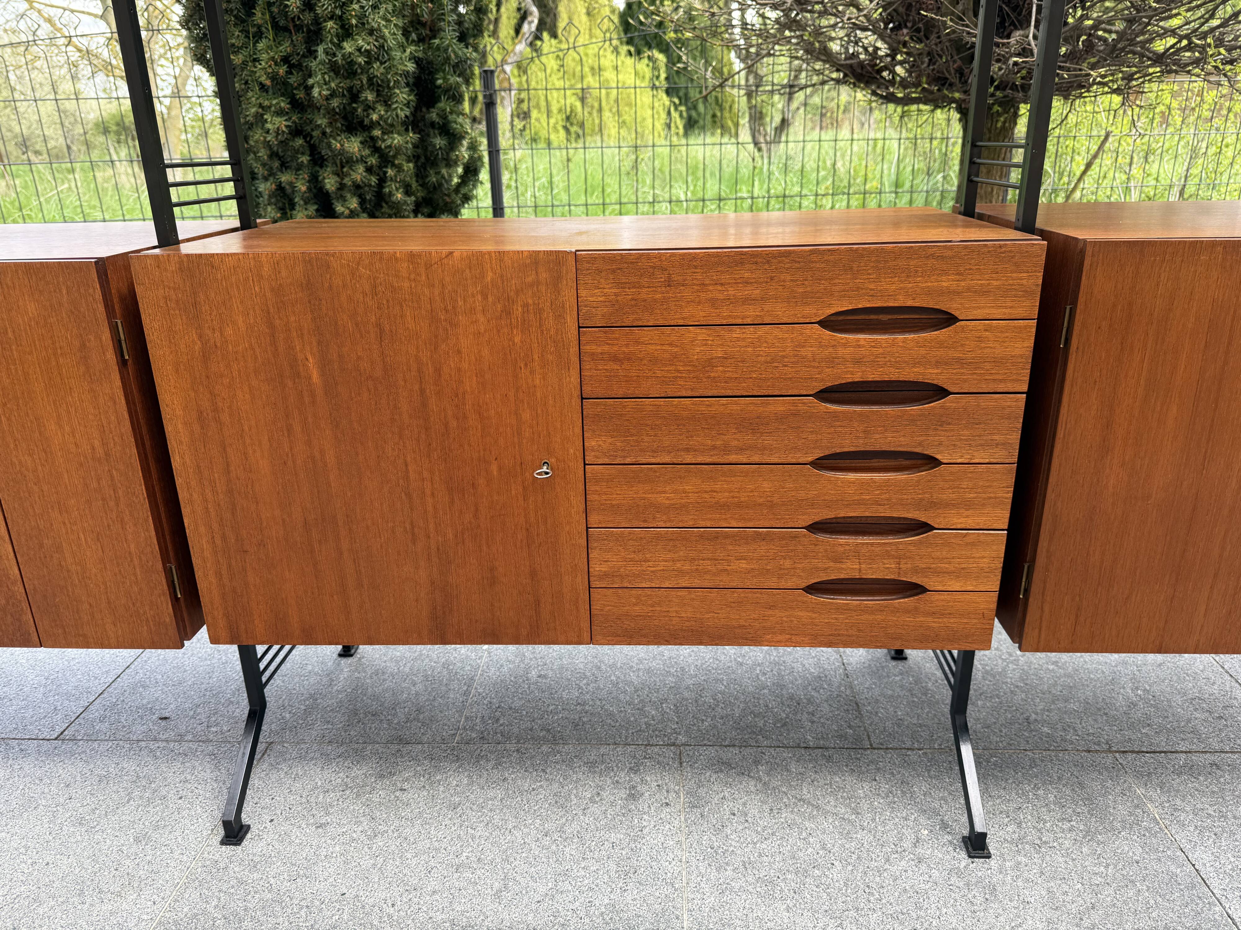 Bibliothèque modulable  scandinave année 60
