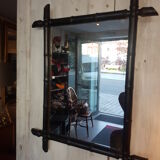Black bamboo mirror 57x72cm