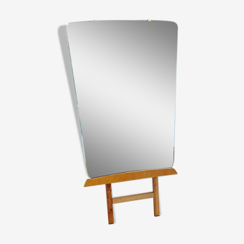 Miroir vintage sur pied années 50 - 137x70cm