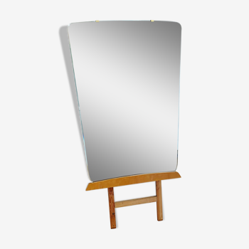 Vintage mirror on stand 50s - 137x70cm