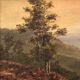 Small romantic landscape French painting from the 1920s