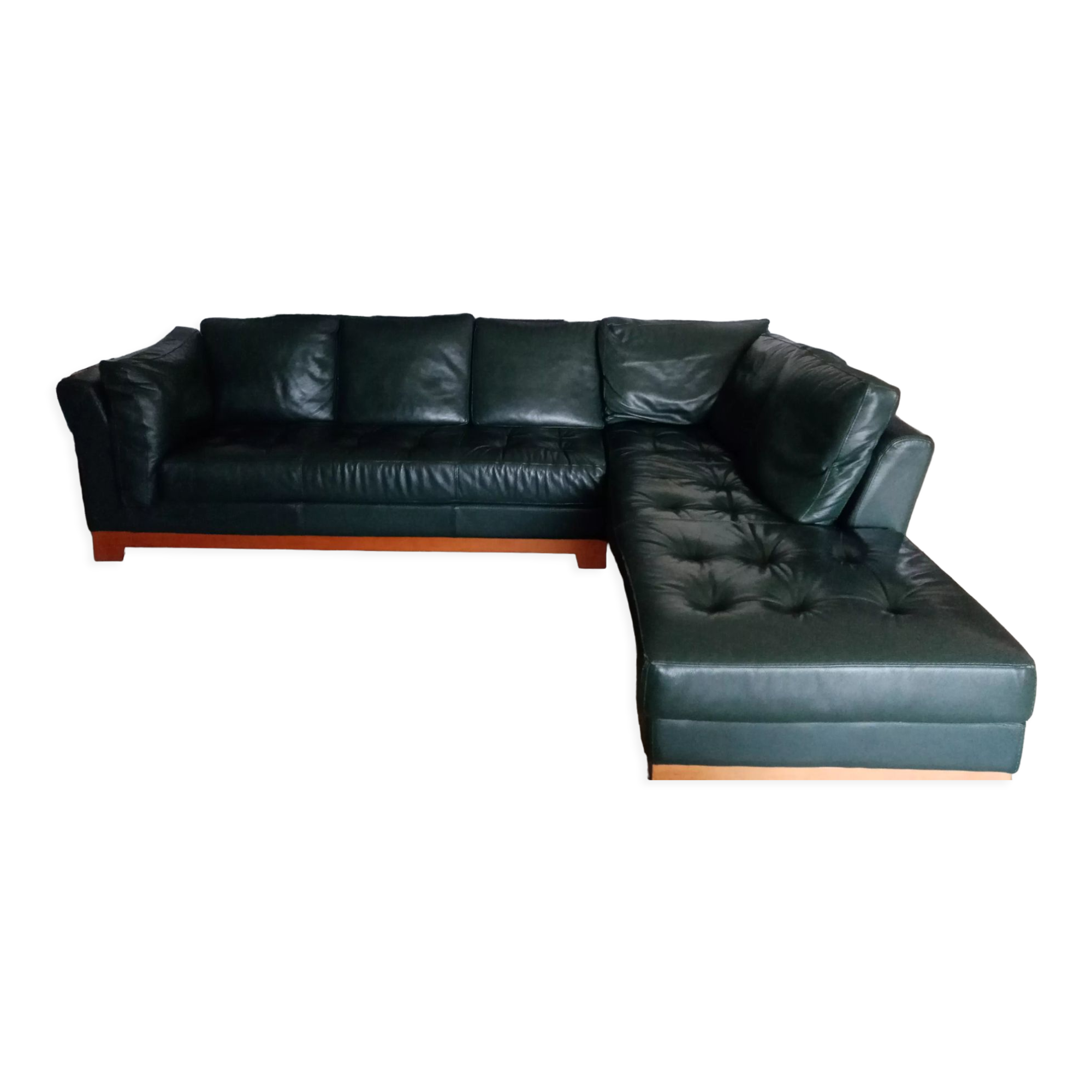Canape d'angle cuir