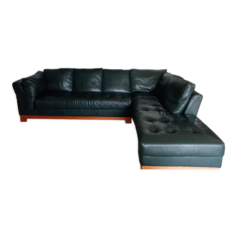 Canape d'angle cuir