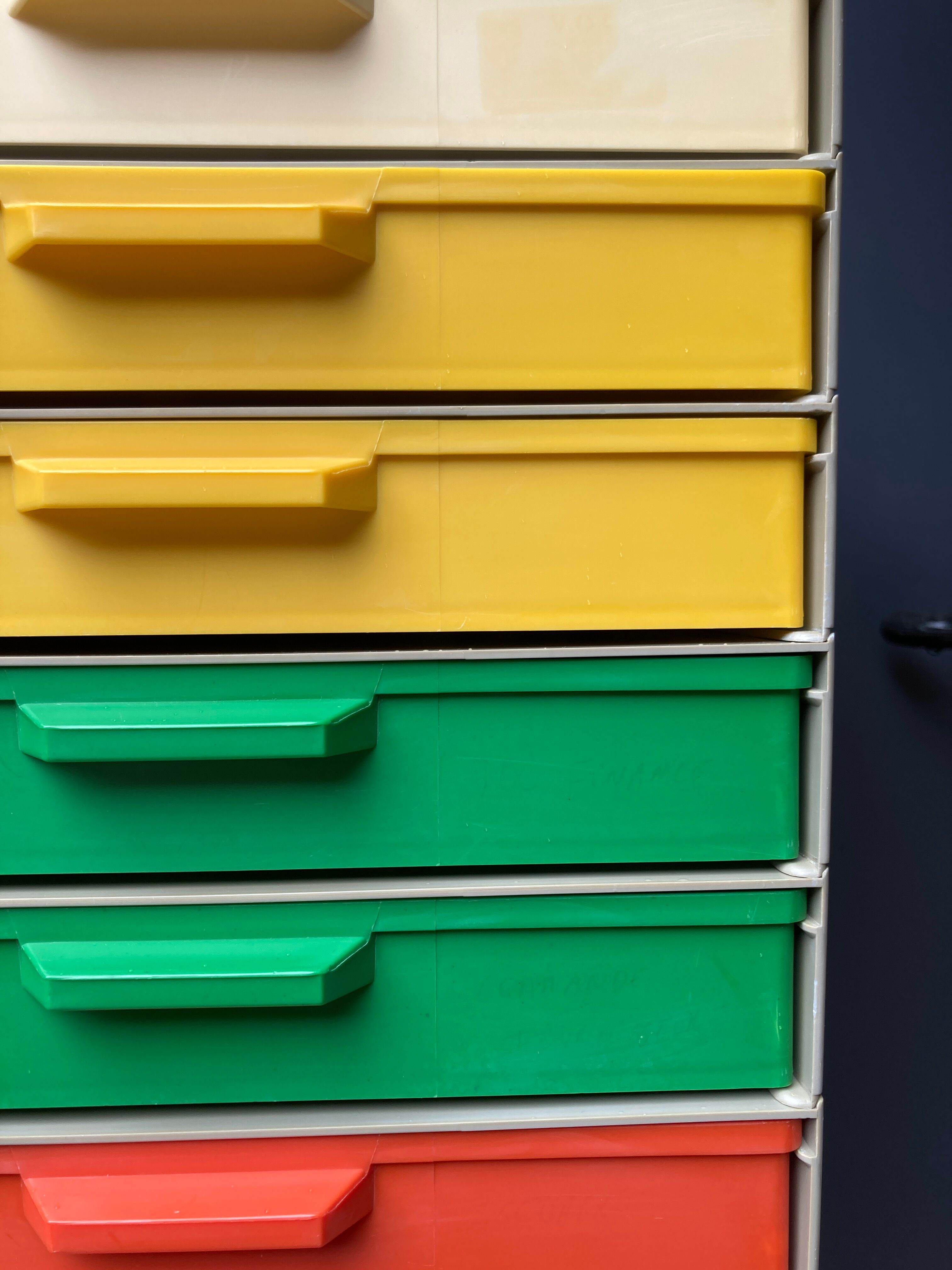 12-drawer vintage office locker