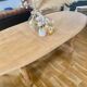 Table ovale avec rallonge