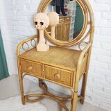 Rattan dressing table