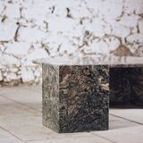 Eye-shaped marble coffee table by Roche Bobois, 1970