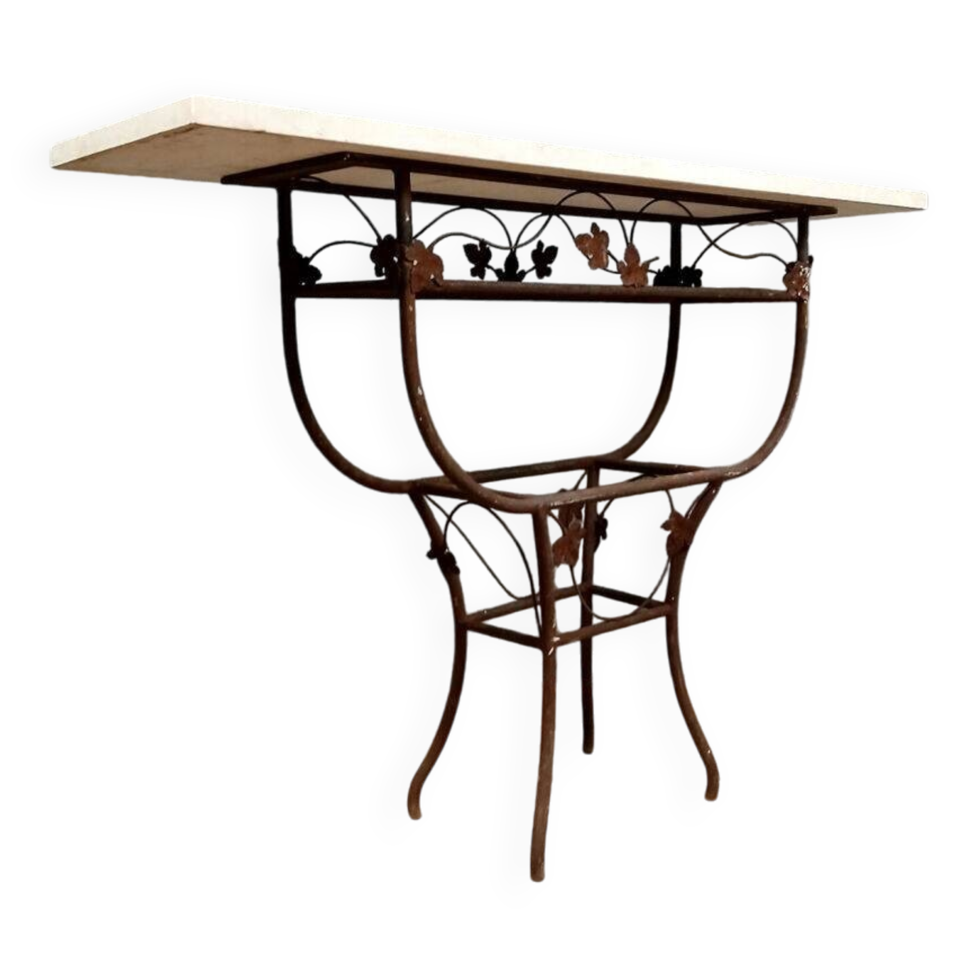 Art Deco period wrought iron console circa 1920