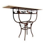 Art Deco period wrought iron console circa 1920
