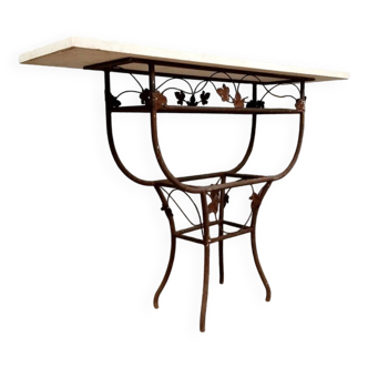 Art Deco period wrought iron console circa 1920