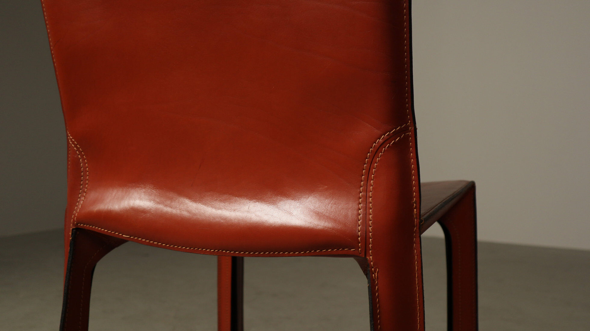 Set of four Cab 412 dining chairs by Mario Bellini for Cassina, 1977