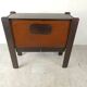 Vintage meather and wooden bar cabinet by Hi Plan, 1960s