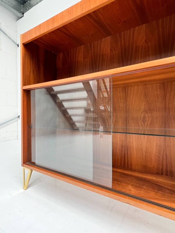 Vitrine danoise de 101 cm de haut, années 1970