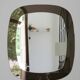 Miroir fumé vintage, années 1970