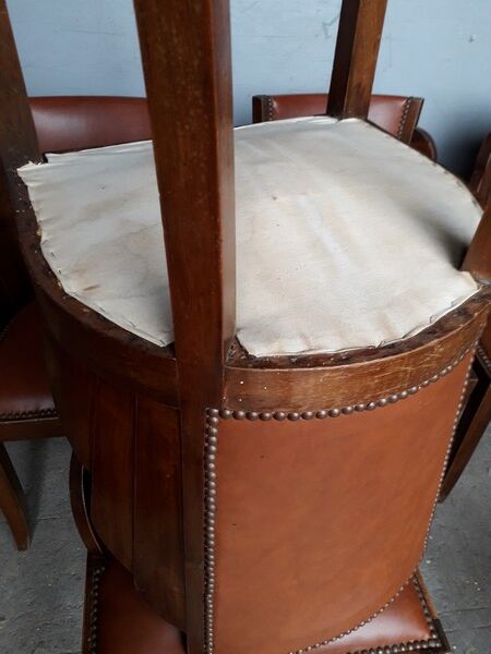 Suite of 6 chairs era art deco 1930