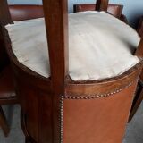 Suite of 6 chairs era art deco 1930