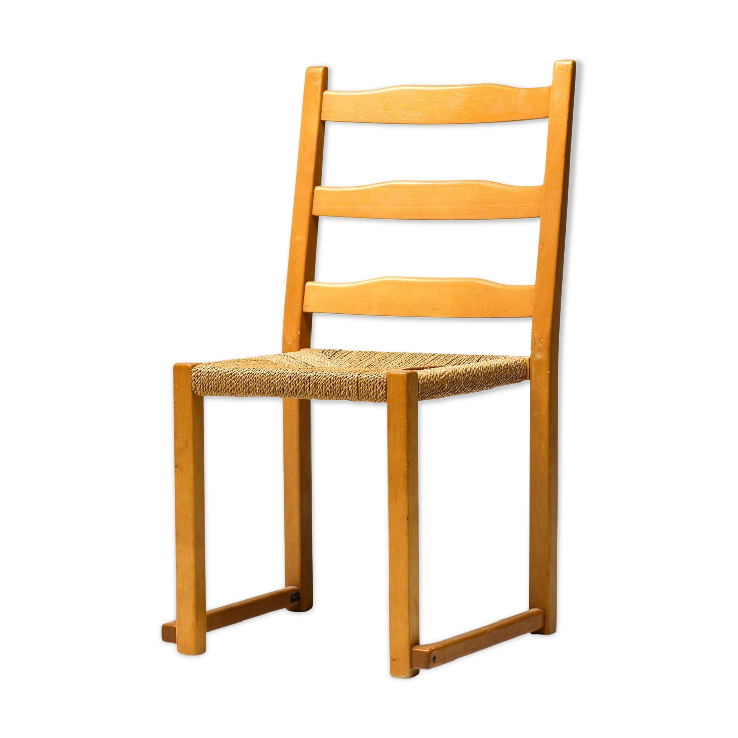 Stackable chairs Poul Volther Gemla Sweden in modern Scandinavian ash from the mid-20th century.