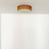 Wicker ceiling lamp