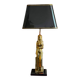 Massive table lamp of Egyptian woman in gilded metal – 1970s-1980s