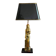Massive table lamp of Egyptian woman in gilded metal – 1970s-1980s