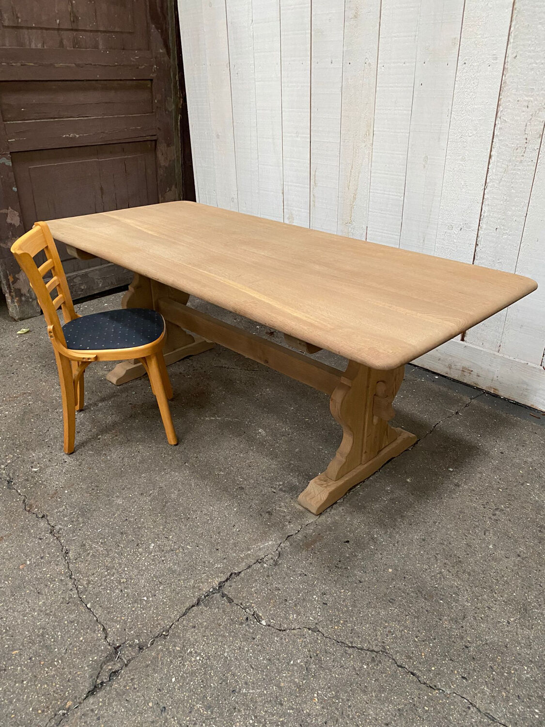 Farmhouse table stripped and restored