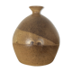 Ceramic ball vase 18 cm brown/beige