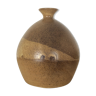 Ceramic ball vase 18 cm brown/beige