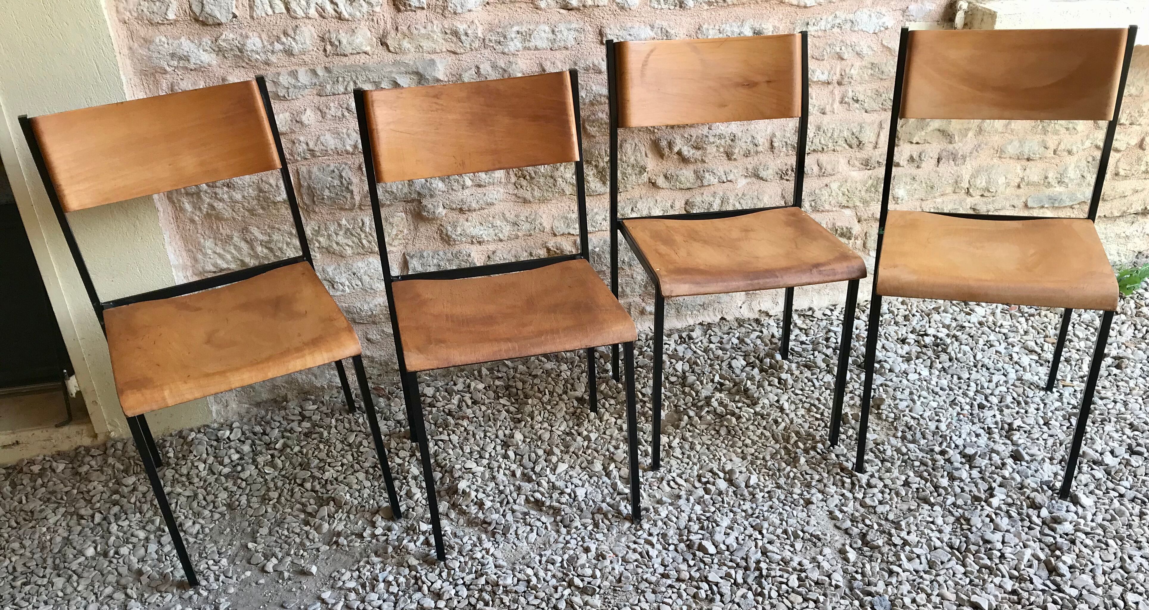 Set of 4 vintage chairs Hiller 1980's