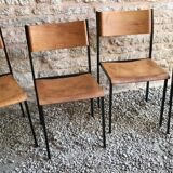 Set of 4 vintage chairs Hiller 1980's