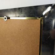 Mirror square brass design