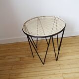 Side table with removable tray