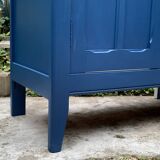 1940s Parisian blue paneled wardrobe