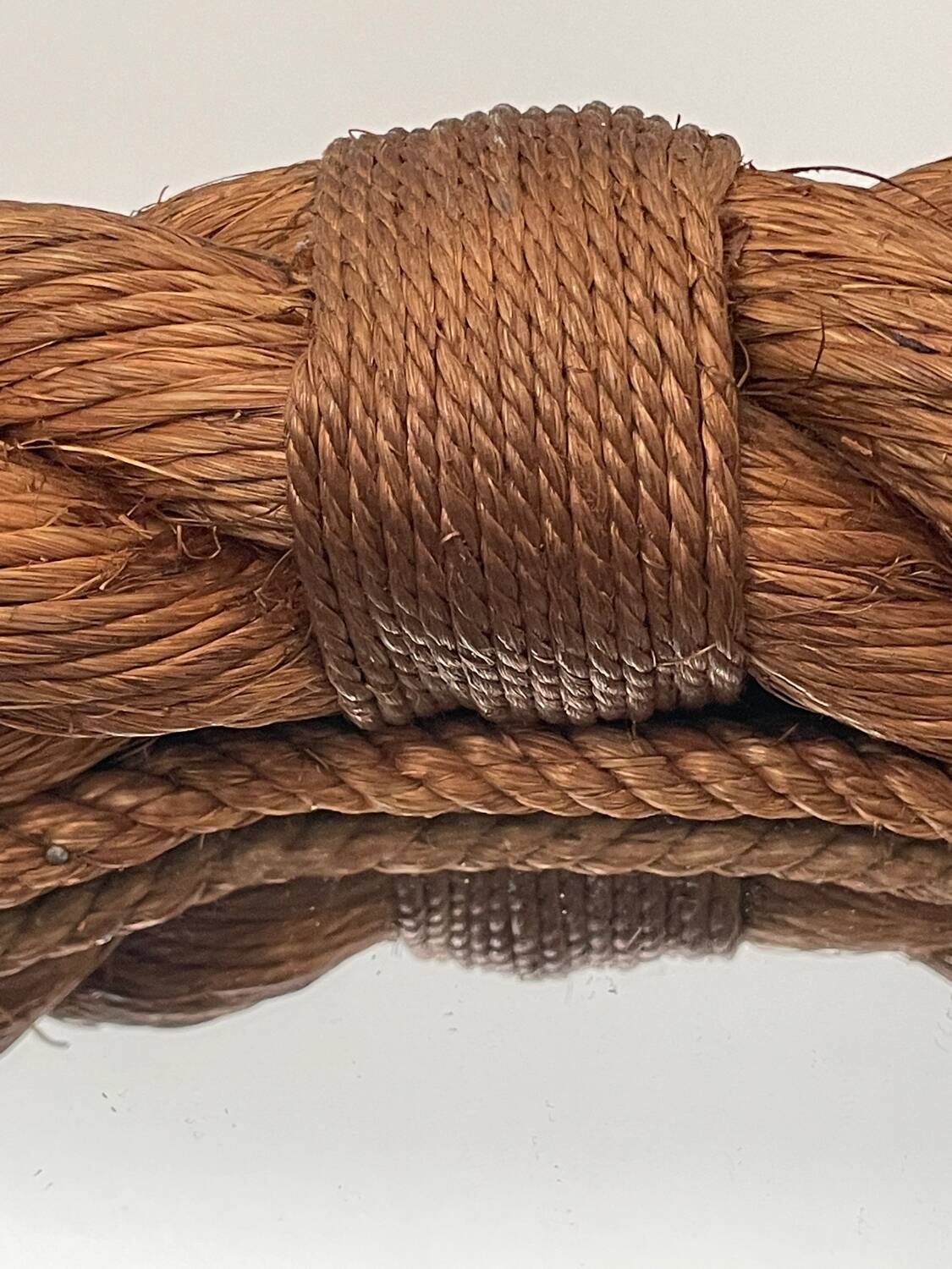 Vintage rope mirror french 1970s