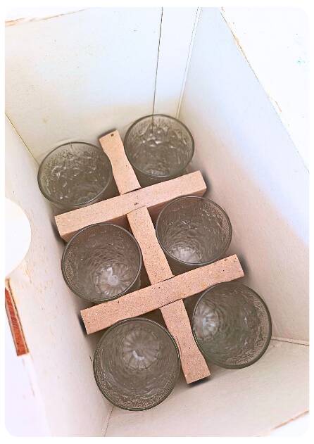 Service à boissons vintage Italien Borgonovo "Nevada" – 7 pièces