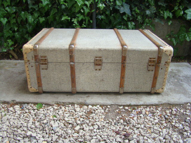 Old travel trunk