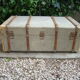 Old travel trunk