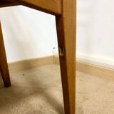 4 Scandinavian chairs seated skaï