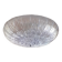 Modern “brindle” transparent murano glass flush mount