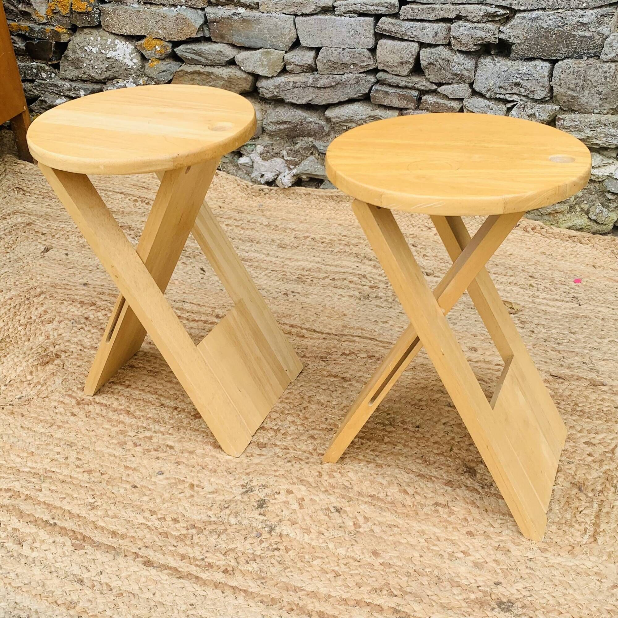 Vintage Suzy folding stools by Adrian Reed