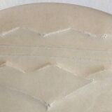 Plate "head with mask" natural stone hand carved