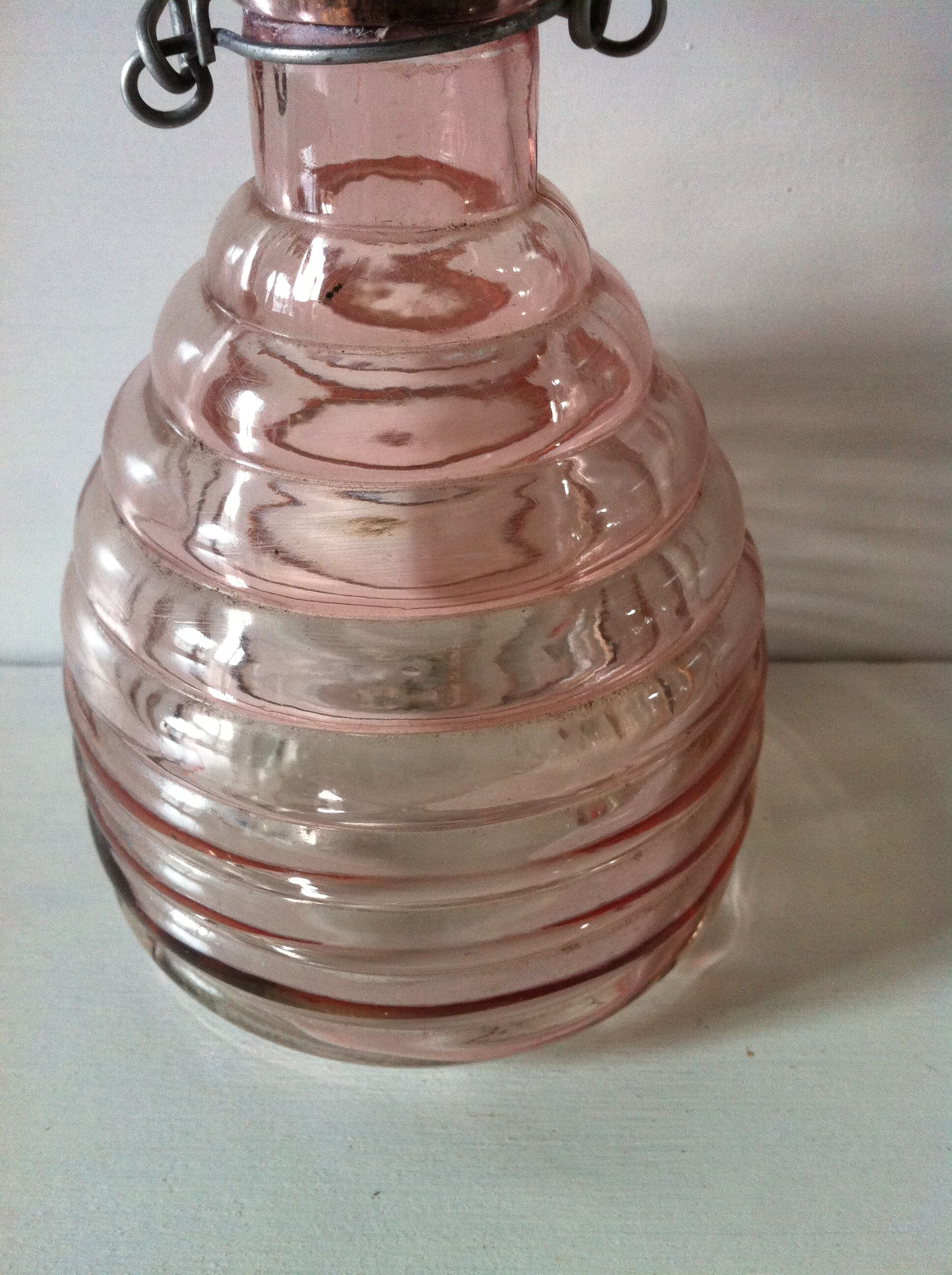 Old insect trap in blown glass
